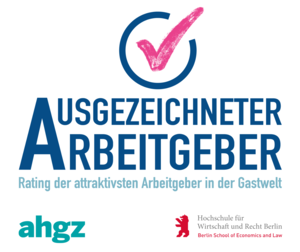 Logo - Ausgezeichneter Arbeitgeber 2025 - Hochschule für Wirtschaft und Rest Berlin